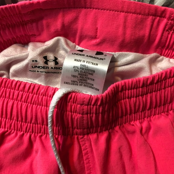 Bright pink Under Armour athletic shorts - Picture 3 of 5